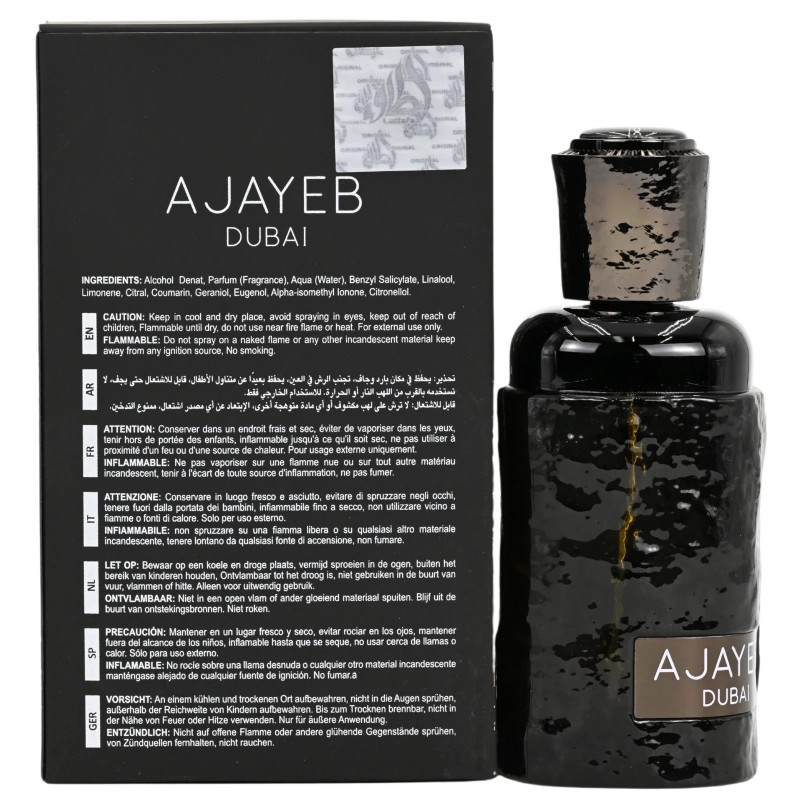 Ajayeb Dubai by Lattafa Perfume for Unisex EDP 3.3 /