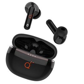 QUAMTUM CONNECTIVITY Audifonos Inalámbricos Bluetooth 5.3 Auriculares Bluetooth Negros Earbuds con Cancelación de Ruido (ANC) Compatible con iOS y Android Control táctil.