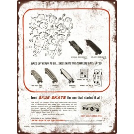 1965 Skee Skate Board Of California Imperial LeMans Metal Sign 9x12" A301