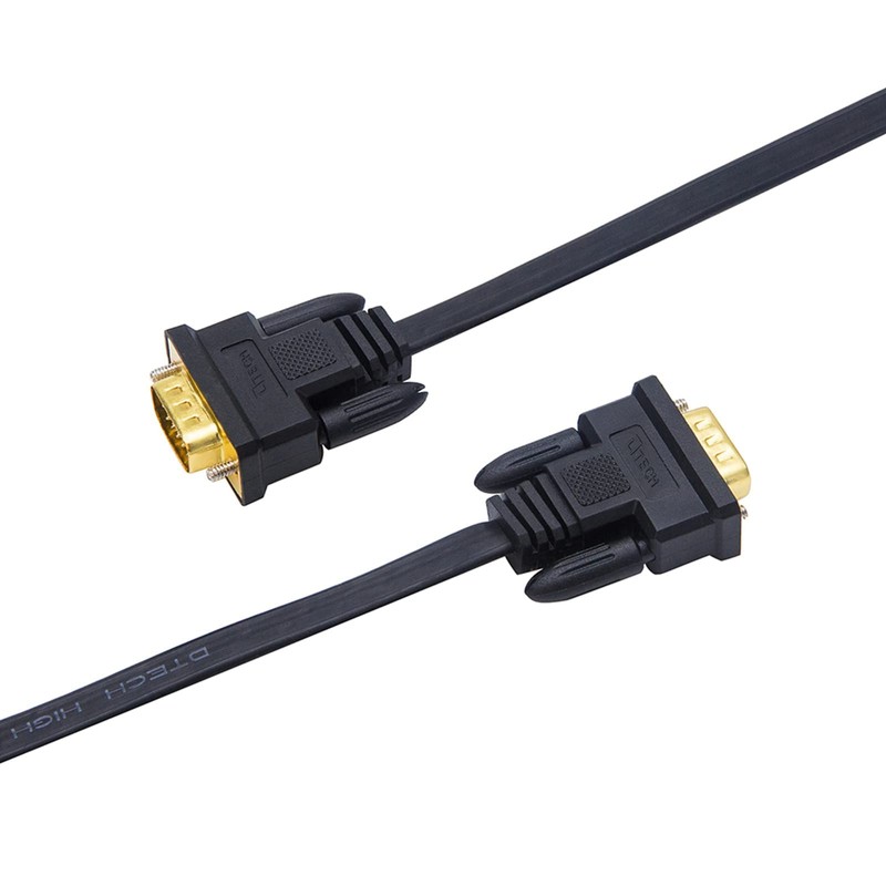 DTech Thin Computer Monitor VGA Cable 6ft Standard 15 Pin