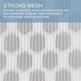 2Pcs Durable Honeycomb Mesh Laundry Bags for Delicates 24 x 24 Inches (2 XX-Large)