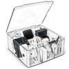 Charger and Cable Organizer Box with 10 Wire Ties, Adapter
