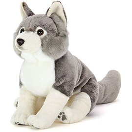 カロラータ オオカミ ぬいぐるみ (親/リアルアニマルファミリー/やさしい手触り) リアル 動物 おもちゃ お人形 ギフト プレゼント 誕生日 (検針2度済み) / クリスマス クリスマスプレゼント