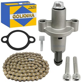 GOLKNHA Tensioner & Cam Timing Chain Kit Compatible with Yamaha TW200 TTR250 MOTO-4 250 Big Bear 250 BearTrack 250 Timberwolf 250 OEM#3GC-12210-10-00 4FM-12213-00-00