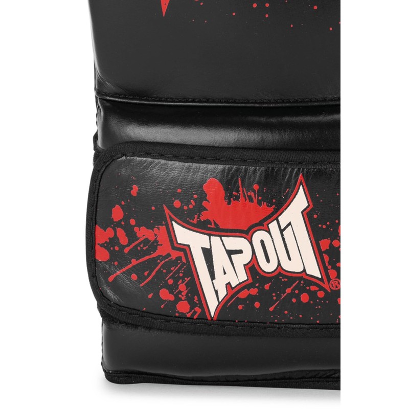 Tapout Rialto 960006 Leather Boxing Gloves Black / Ecru/Red 10
