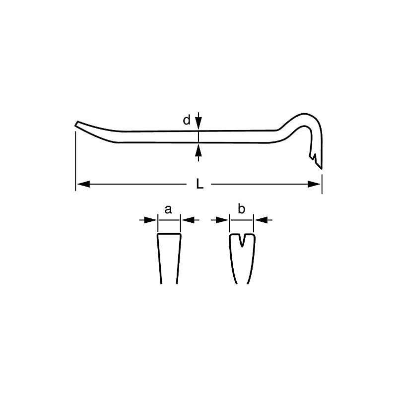 BAHCO BHWBP625 Wrecking BAR 625-25" Premium