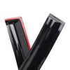 AOKAILI 4Pcs Smoke Black Tinted Tape-On Window Visor Deflectors Rain