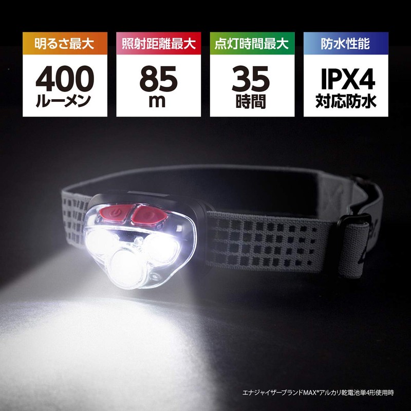 Energizer HD323 Vision HD Focus LED Headlight, 5 Light Modes