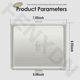 FENXDN 2 Pack S97014094 S97013662 Bathroom Fan Cover Replacement, Bathroom Exhaust Fan Cover for Nu-Tone Br-oan 678, 679, 679FL, 679FLT, 680, 680FL, 680FLT, M680 Fan Cover Grille Light Lens Cover