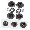 LABRIMP 4pcs Round Speaker Terminal Connectors with Quick Disconnect for