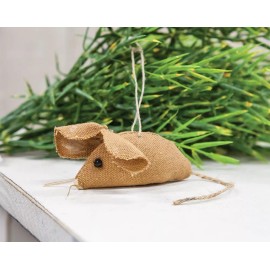 Hearthside Primitive Canvas Mouse Rat Ornament Decoration 27685