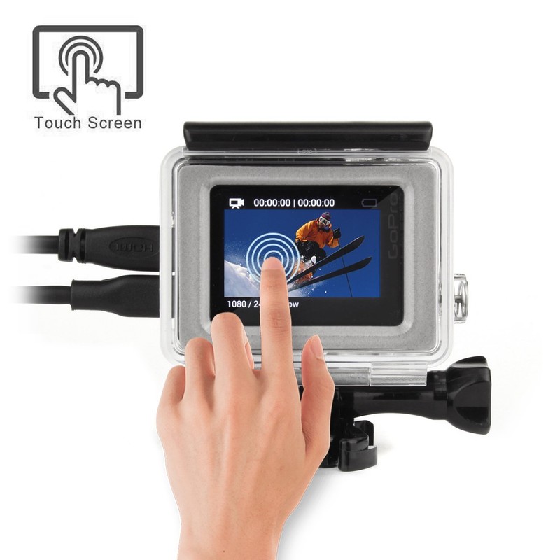 SOONSUN Side Open Protective Skeleton Housing Case with LCD Touch