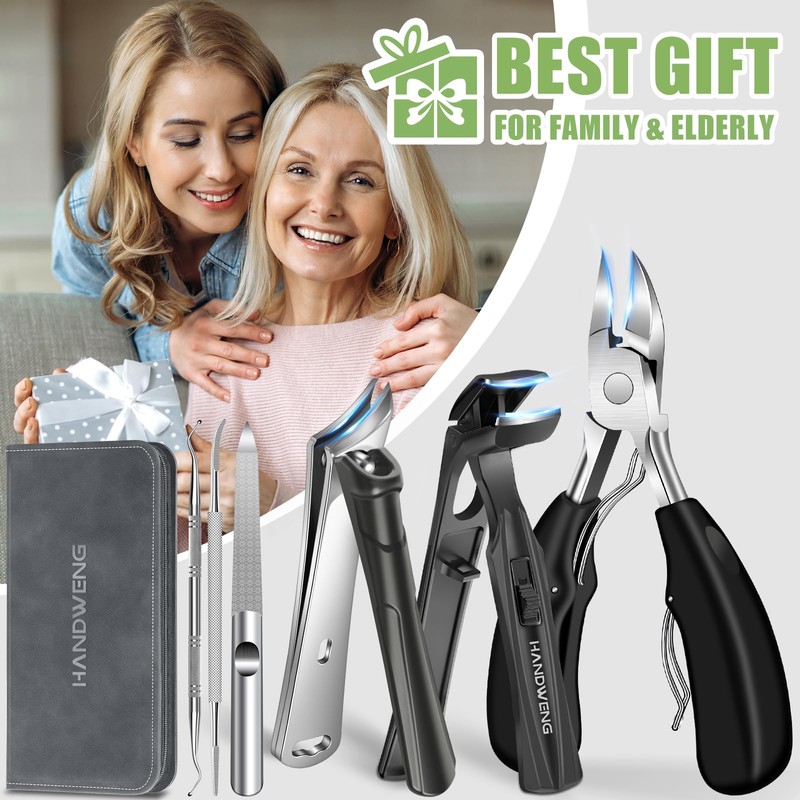 2026 Toenail Clippers for Seniors Thick Toenails, Angled Head Large