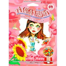 AOSI 4PC BUBBLE GUM Chicle La Chica Fresita air Fresheners Aromatizante  auto/home mx