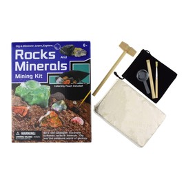Kaper Kidz DIG & Discover Rocks and Minerals Mining KIT: Dig and Discover Excavation Science Kit for Kids