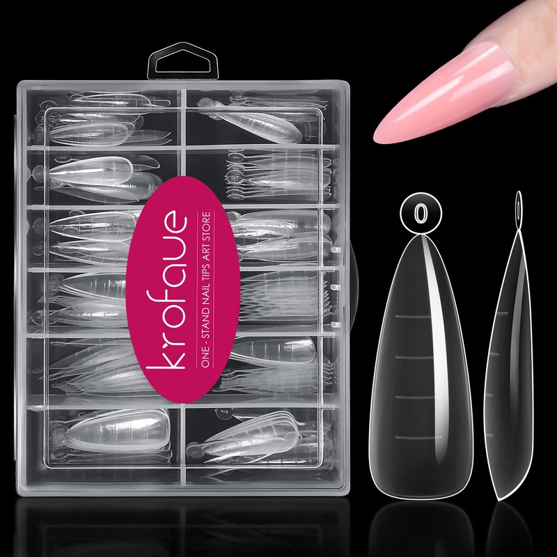 krofaue Dual Forms Poly Extension Gel Dual Forms 120Pcs Formas