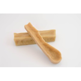 Yak Chawer Dog chew from The Himalayas Created by Nepalese People Centuries ago for a Durable high Protein Food That Dogs Love. If Your Dog Likes Cheese They Will Love This. (2 XXL 12+ oz)