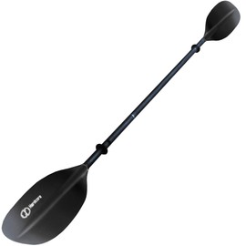 Kids Kayak Paddle for River Tubing and Water Adventures | Double-Sided Oars Ideal for Young Paddlers or on River Runs, Lakes, and Streams | Lightweight, Easy-to-Use Black 185cm (73 inch)