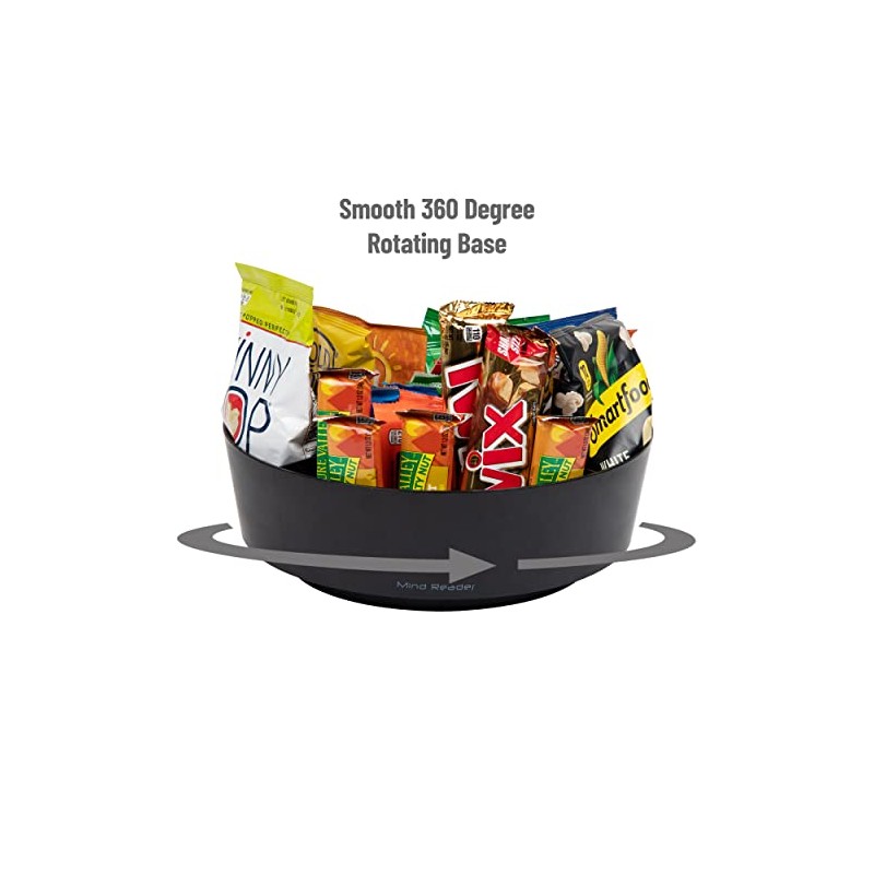 Betesh Mind Reader Snack Carousel, Countertop Organizer, Snack Tray, Condiment