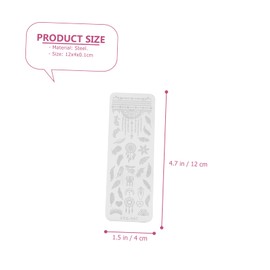 TOVINANNA 5Pcs Nail Art Stamping Plates DIY Floral Templates for Unique Manicure Designs Reusable Nail Art Stencils for Home Use and Nail Salons