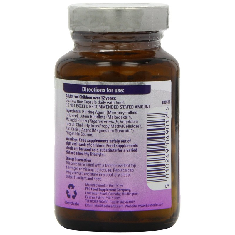 FSC 20mg Lutein - Pack of 60 Capsules