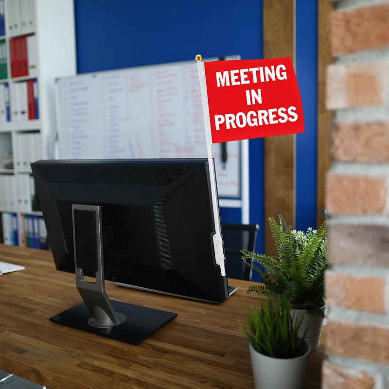SmoothNovelty 6 Pack Double Sided Desk Sign Flag Office Privacy