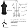 Female Dress Form Pinnable Mannequin Body Torso with Tripod Base
