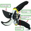 PEXIQAKA 8" Professional Premium Pruning Shears Safety Lock Hand Pruners