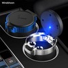 Windshoon Smokeless Car Ashtray with Lid - Stainless Steel Inner