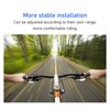 Bicycle Riser Handlebar Matt Black 3K Carbon Fiber Integrated Light