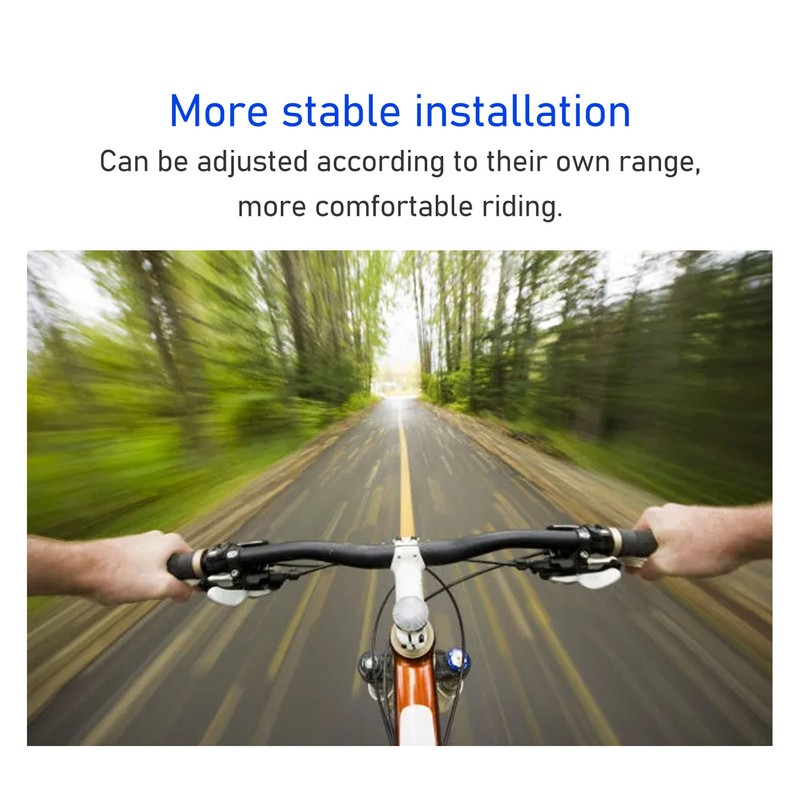 Bicycle Riser Handlebar Matt Black 3K Carbon Fiber Integrated Light