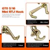 Mimanchi 2" x 8' Strap w/RTJ Cluster Hook,4 Pack,Recovery Winch