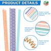 120 Pack Plastic Spiral Binding Coils Binder Binding Spirals Rings