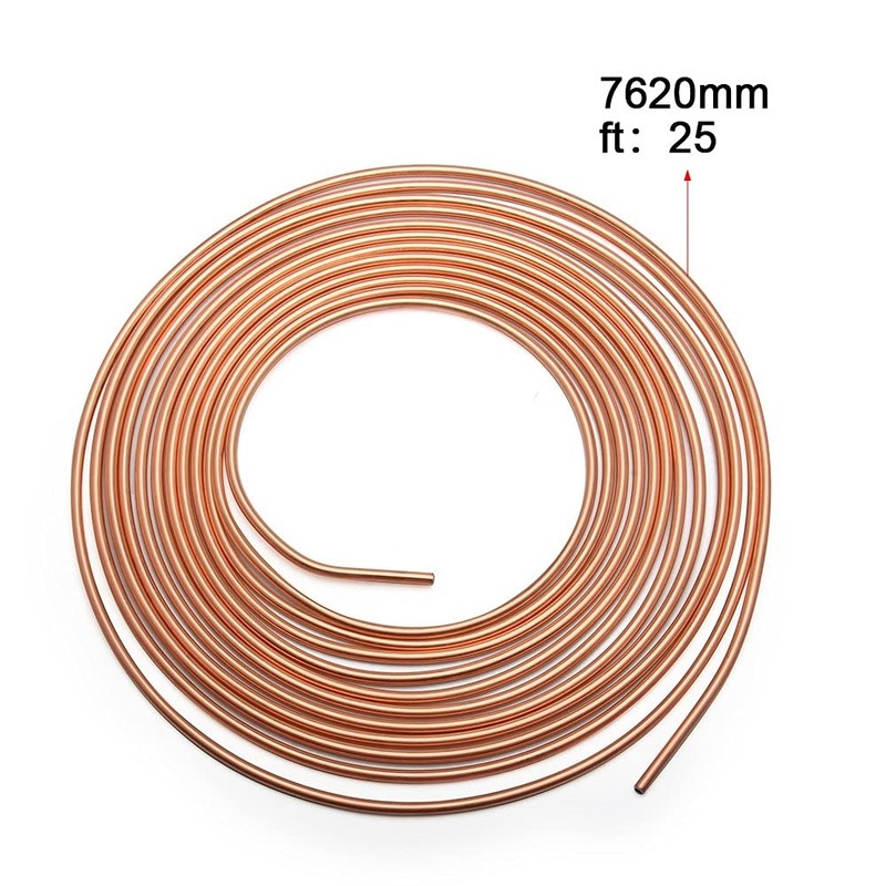 Topteng ArCopper Nickel Brake Line Tubing Kit 3/16 OD 25