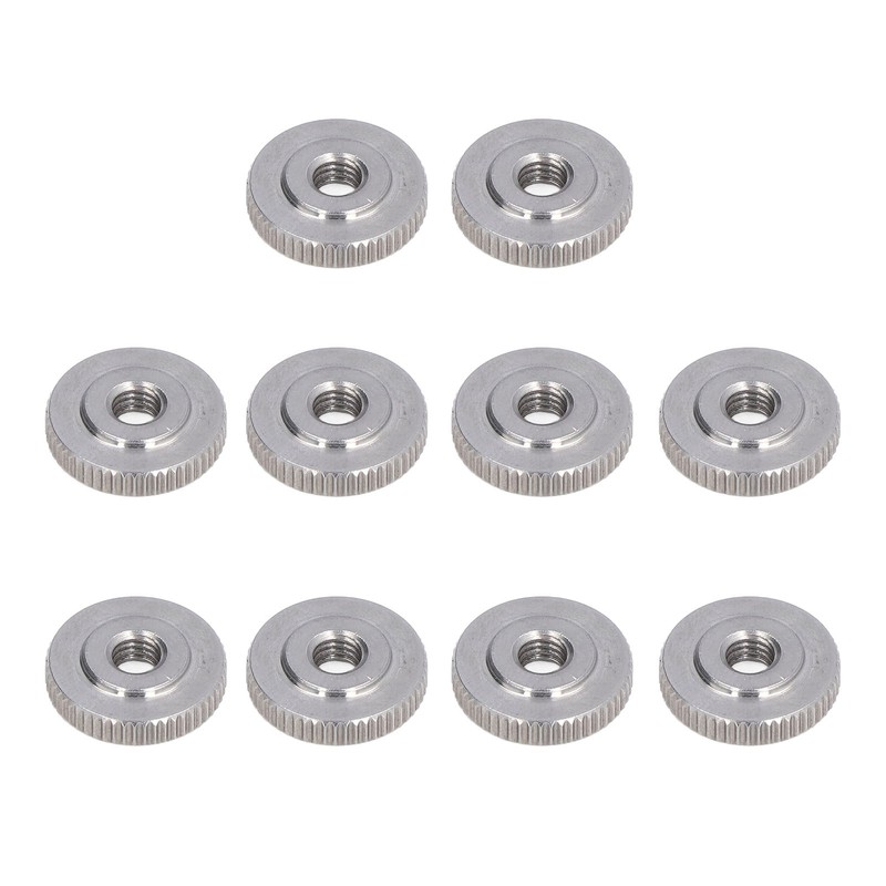 Knurled Thumb Nut 304 Stainless Steel Knurled Flat Head Through