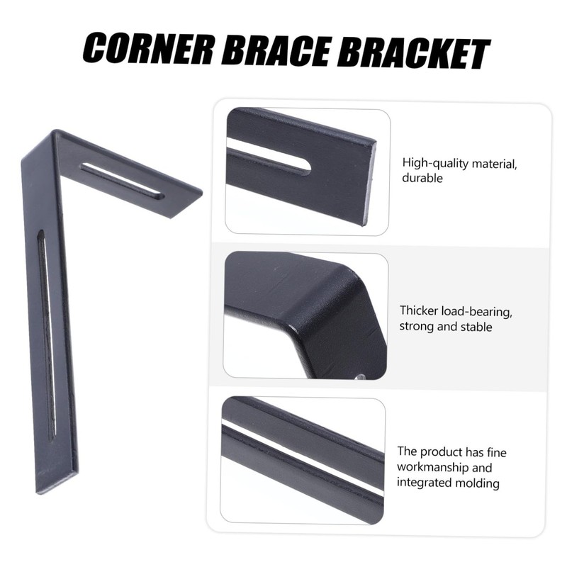 Operitacx Stainless Steel Fixed Brackets Set of 2 Corner for