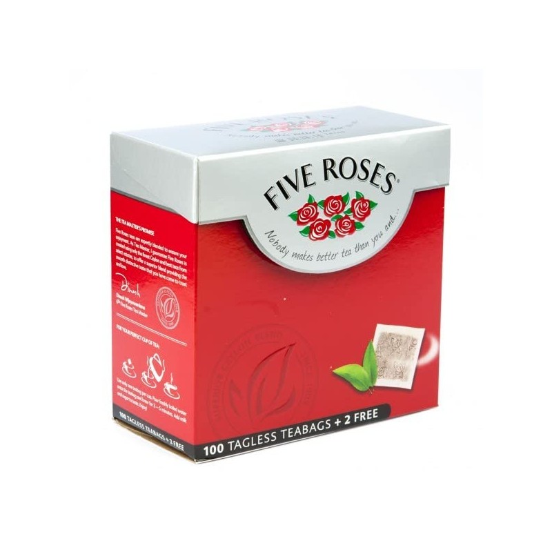 Five Roses Tagless 100 Tea Bags of 250 g