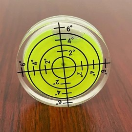 NoBrand 6Pcs Small Circular Bubble Spirit Level Double Sided Adhesive Levelers Round