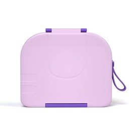 Pick Box - Hot & Cold - 3 Compartment Lunch Box with Thermos Food Flask (Purple)