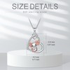 ROMANTICWORK Axolotl Necklace for Women 925 Sterling Silver Cute Axolotl
