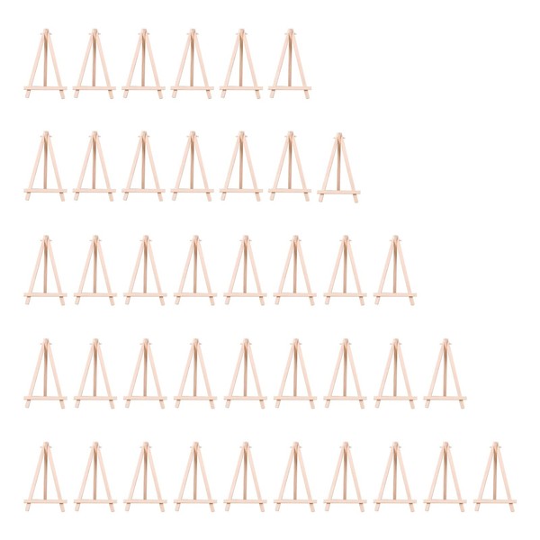 Auch 40 Pack Mini Wood Display Easel Artist Easel Triangle