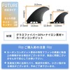 nanomaru General Purpose Future Twin Fin 2+1 Stabilizer Board Fin