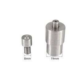 Trimming Shop 2mm Plastic Base Multi-Layer Hole Cutter Punch Die Set for Universal Hand Press Machine for Fabrics & DIY Leather Craft, Fixing & Fastening Clothes