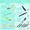 6pcs Eyelash Tweezers Lash Extension Tweezers for False Lashes,Christmas Gifts
