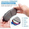 EXPPOWER Front Rear Ceramic Brake Pads Kit for Chevy Blazer