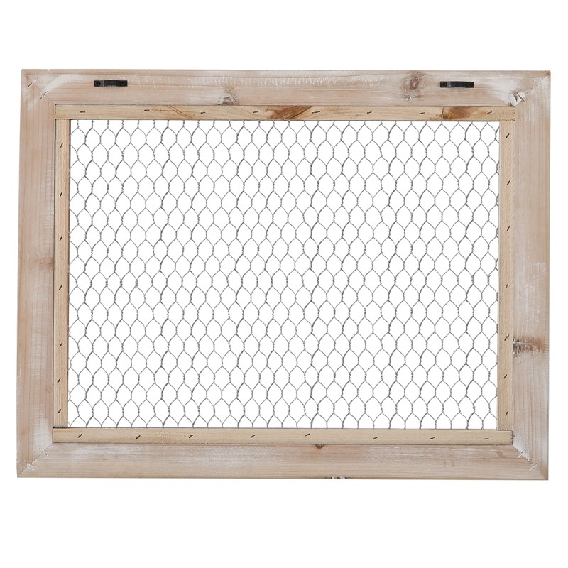 SOFE Rustic Chicken Wire Frame, Framed Photo Display Board/Wall Grid
