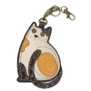 Chala Lazzy Cat Key Fob Coin Purse, Cat Lover Gift