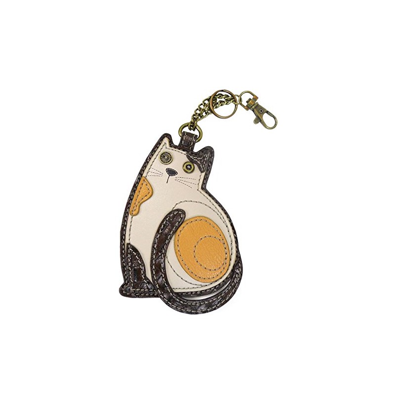 Chala Lazzy Cat Key Fob Coin Purse, Cat Lover Gift