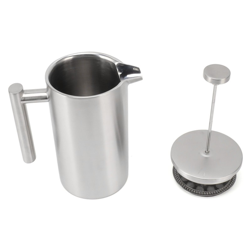 French Press Coffee Maker Dishwasher Safe Double Wall Insulated Rust