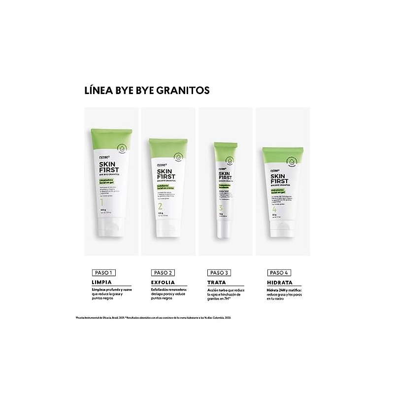 Cyzone Limpiadora Facial Bye Bye Granitos Skin First, 100g.